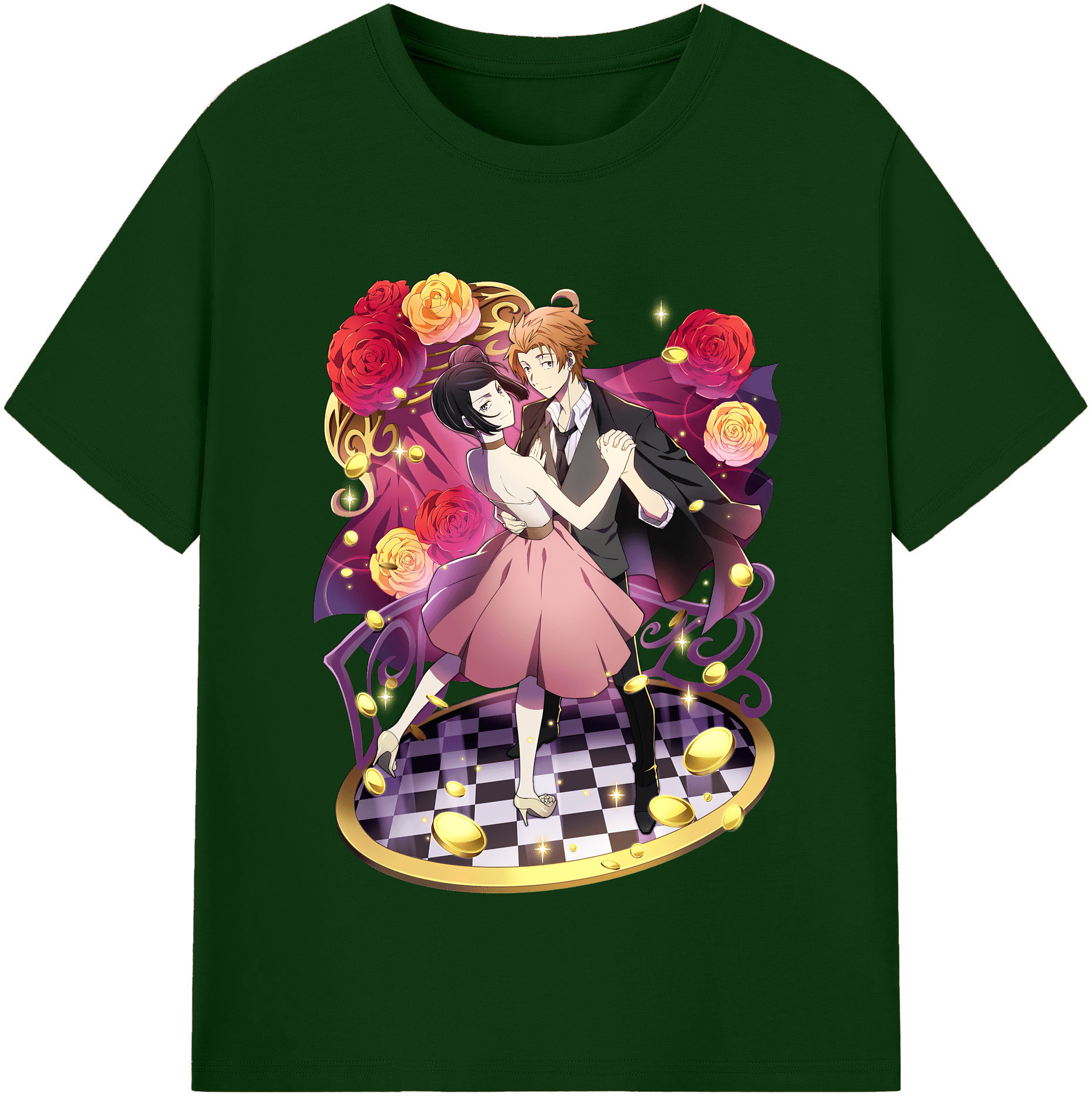 （画像用） 文豪ストレイドッグス Bungo Stray Dogs 綿100％半袖Tシャツ（フロントプリント）